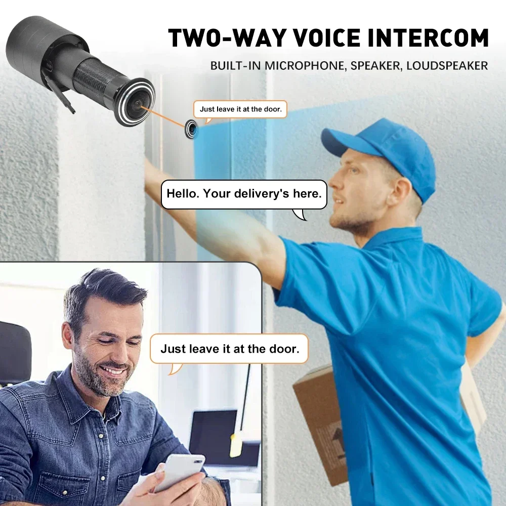 PEGATISAN 2K Wifi Tuya Peephol - Home Security Front Door Camera recension och pris
