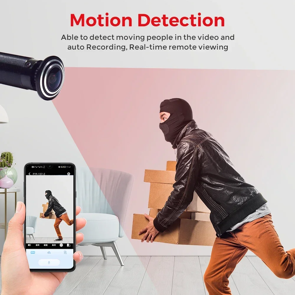 PEGATISAN 2K Wifi Tuya Peephol - Home Security Front Door Camera recension och pris