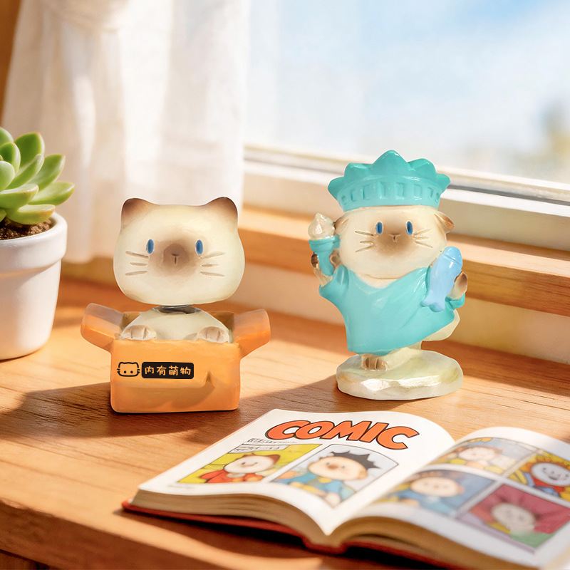 Cute Cat Blind Box Figure Resi - Home Security Items recension och pris