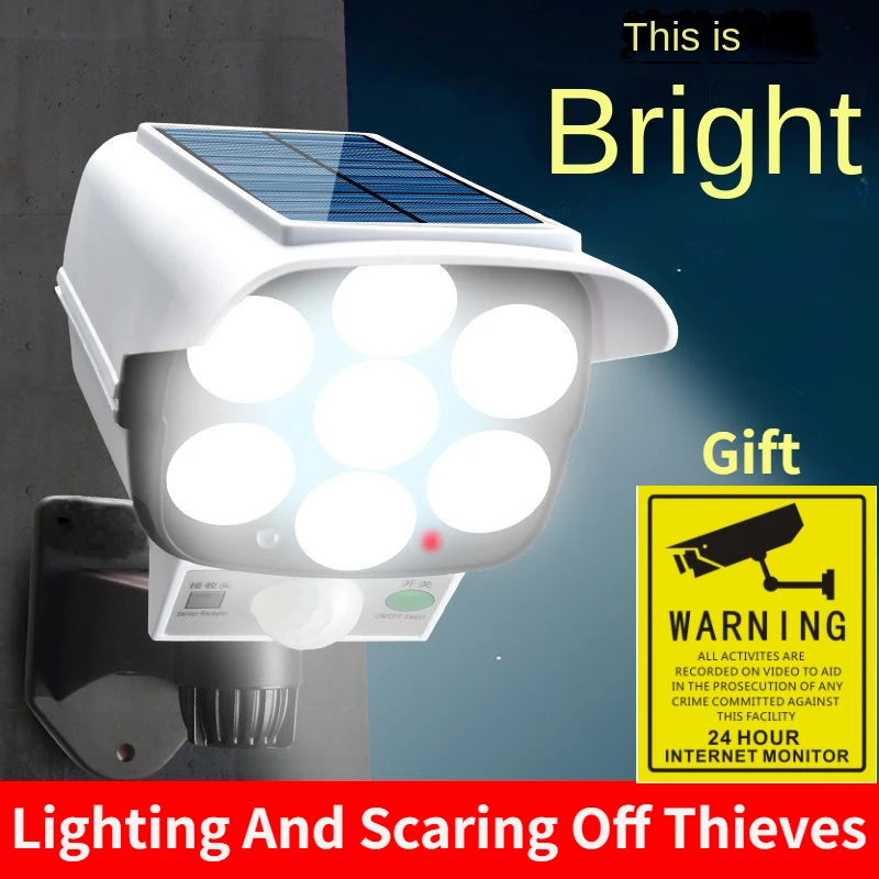Outdoor Solar Light Motion Sen - Home Security Flood Lights recension och pris