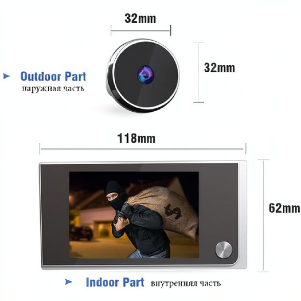 3.5 Inch LCD Digital Door View - Home Security Front Door Camera recension och pris