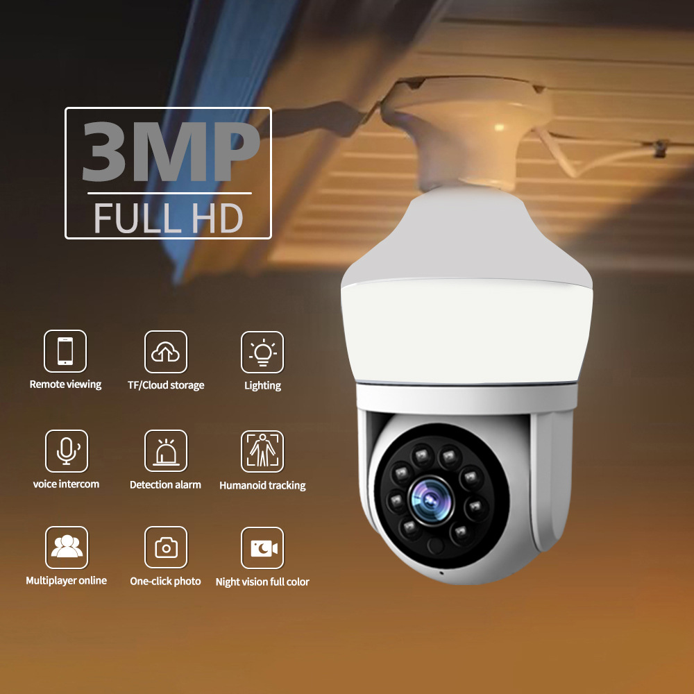 Yoosee APP 3MP 1296P  Night La - Home Security Flood Lights recension och pris